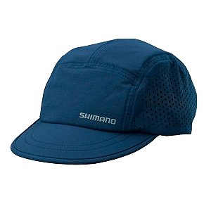 Boné Pesca Tecido Telinha Lateral Azul Marinho - Shimano