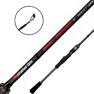 Vara Para Molinete Dark Pepper Spinning Inteiriça 1.98m 8-15lbs - Monster 3x
