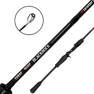 Vara De Carretilha Inteiriça Black Rock Sensitive 1.90m 4-10lbs - Monster 3x