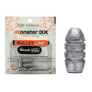 Chumbada Para Isca Soft Bullet Line Pro - Monster 3x