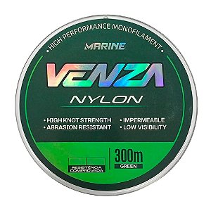 Linha Monofilamento Venza Verde 300m - Marine