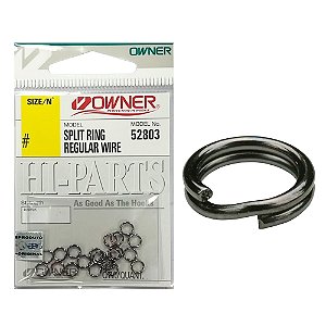Argola Split Ring Regular Wire Black 52803 N - Owner