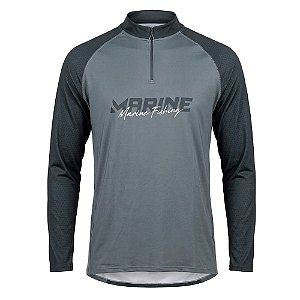 Camiseta De Pesca Manga Longa Explorer Cinza - Marine Sports