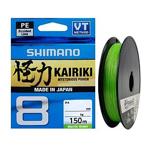 Linha Multifilamento Kairiki 8x Verde Claro 150m - Shimano