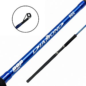 Vara Para Molinete Diamond 1.98m 80lbs Inteiriça Maciça - Pop Fishing