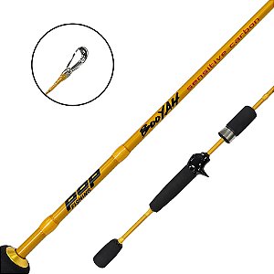 Vara Para Carretilha Booyah Inteiriça Carbono Maçiço - Pop Fishing