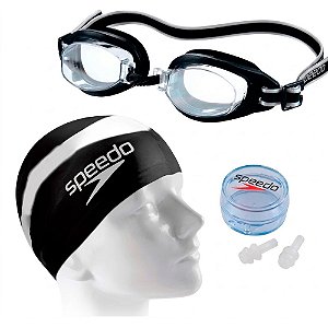 Kit Para Natação Swim SLC Starters Preto - Speedo