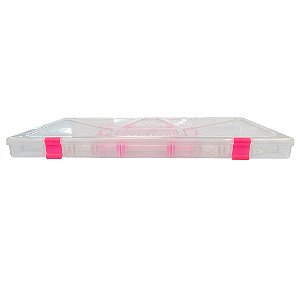 Estojo Slim Para Iscas Rosa - Mar Negro