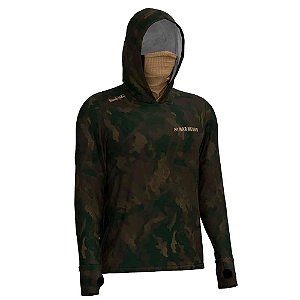 Camiseta Masculina X Protection 360 Poliamida Estampada River Clay - Mar Negro