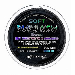 Linha Monofilamento Dura New Black 300 Metros - Artemis Pesca