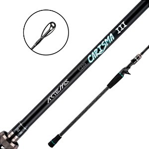 Vara Para Carretilha Carbono 2 Partes Carisma III 2.20m 20-45lbs - Artemis Pesca