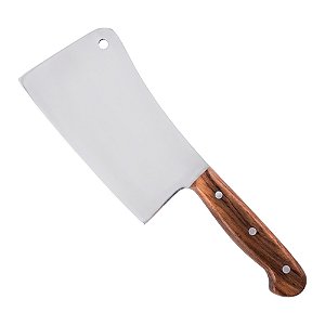 Cutelo Inox 8'' 3mm Cabo Madeira - SG