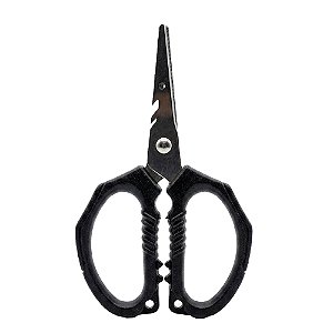 Tesoura Mini Para Pesca Cabo Preto - Atopy