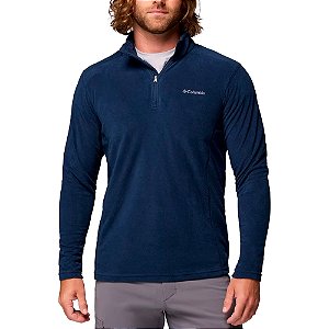 Jaqueta Fleece Masculina Klamath Range II Half Zip Collegiate Navy - Columbia