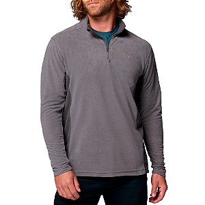 Jaqueta Fleece Masculina Klamath Range II Half Zip City Grey Shark - Columbia