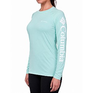 Camiseta Feminina Aurora M/L Marine Light - Columbia