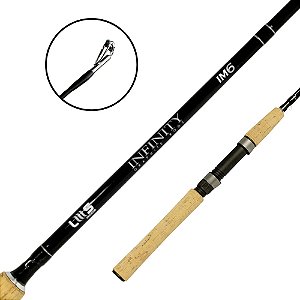 Vara Para Molinete Infinity 5'8 2Partes IM6 Black 1.73mt - LMS