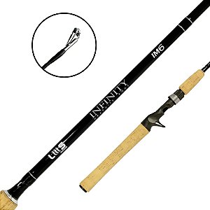 Vara de Carretilha Infinity IM6 2p Black 7'0” 2,10m 15-30lb - Lms Rods