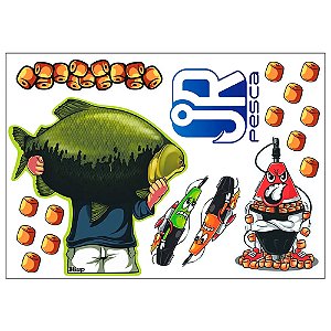 Adesivo 2 Tambaqui Balde - Jr Pesca
