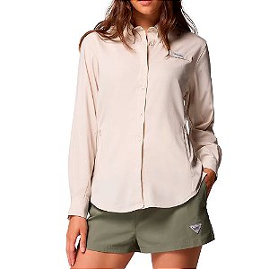 Camisa Feminina Manga Longa Tamiami™ II Dark Stone - Columbia