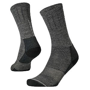 Meia Unissex Pro Tek Merino Ligthweigth Mid Crew Cinza - Lorpen