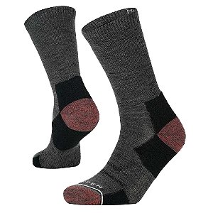 Meia Feminina Merino Hike Ligth Crew Cinza - Lorpen