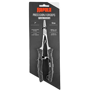 Alicate Para Pesca Precision Forceps 7" 18cm Preto - Rapala