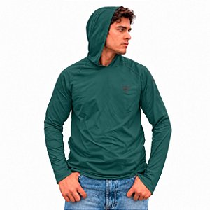 Camiseta Masculina Aurora PFG II ML Stone Green - Columbia