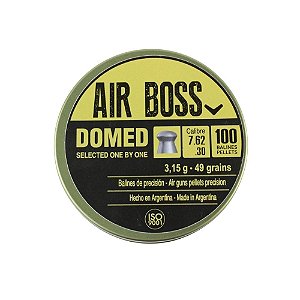 Chumbinho Domed Premium 49 Grains 7.62mm 100un. - Air Boss