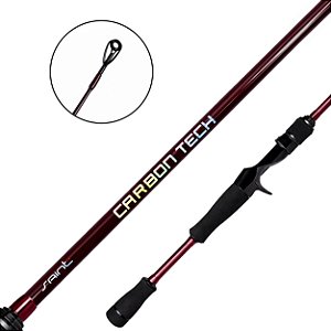 Vara Para Carretilha Carbon Tech 2 Partes 7-17LB 1.73mt - Saint
