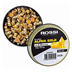 Chumbinho Alpha Gold 6.35mm 1g 15.43gr - Rossi