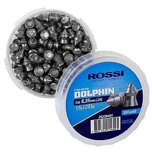Chumbinho Dolphin 6.35mm 1.50g 23.15gr - Rossi