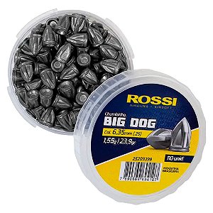 Chumbinho Big Dog 6.35mm 1.55g 23.92gr - Rossi