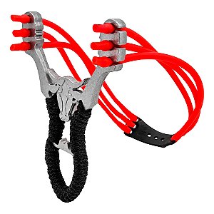 Atiradeira Estilingue Metal Tripla - Rossi