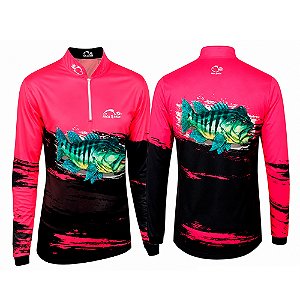 Camiseta de Pesca Feminina Tucuna Black - Faca na Rede