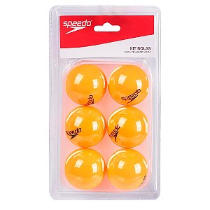 Kit Bolas Para Tenis de Mesa 6 Bolas Laranja - Speedo