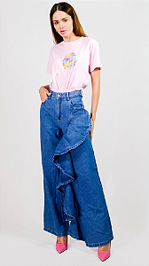 Calça wide leg Liz