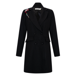 Vestido blazer Lua bordado