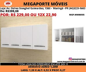 Armario Aéreo 1,20 4 portas