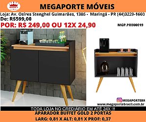 Aparador Buffet Gold 2 Portas