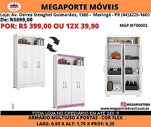 Armário Multiuso 4 Portas