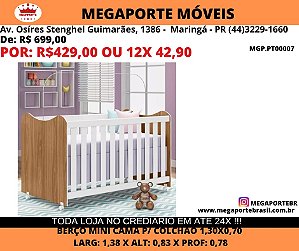 Berço Mini Cama MDF