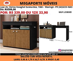 Escrivaninha Com Balcão Retratil