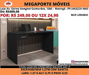 Escrivaninha 1,27M com Gaveta