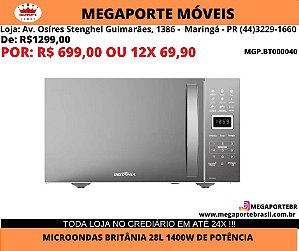 Micro-ondas Britânia Multifunções 28L