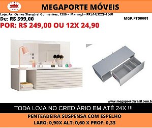 Penteadeira Suspensa com  Espelho