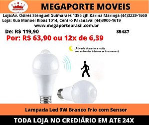 Lampada de Led com Sensor
