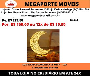 Luminária decorativa de Mesa - Estrela 3 temperatura de cor