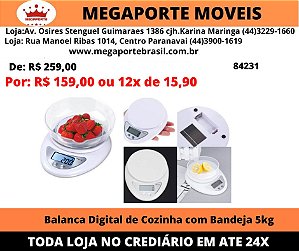 Balança Digital com Bandeja
