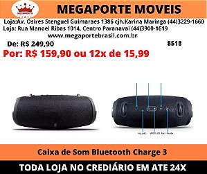Caixa de Som Bluetooth Charge 3